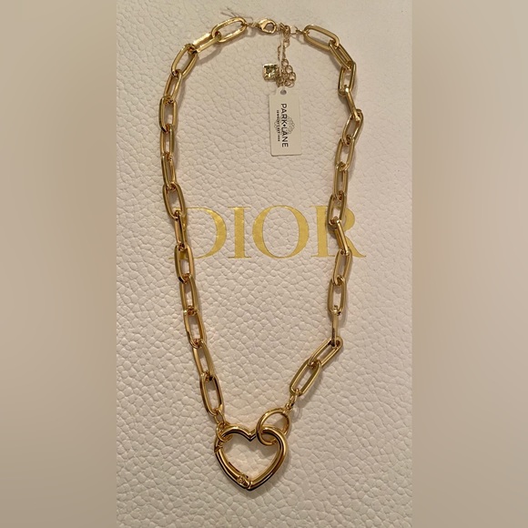Park Lane Jewelry Nib Park Lane Gold Chain Link Heart Necklace